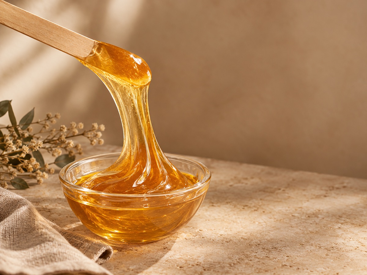 Natura Sugaring Melt, golden Brazilian sugar wax