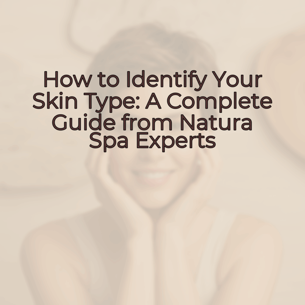 A serene, natural skincare aesthetic with warm beige and soft brown tones, creating an inviting and trustworthy feel.