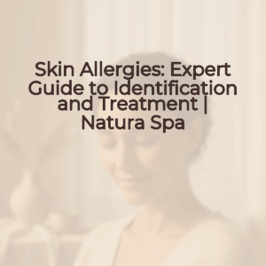 A woman with radiant, natural skin gently touching her face, exuding a confident smile in soft, diffused light, against a blurred, warm background.