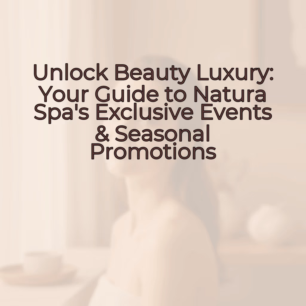 A serene female model with dewy skin and a soft smile, in a relaxed pose, with a blurred natural background. The image has a soft focus and warm tones, evoking a spa-like, luxurious feeling.