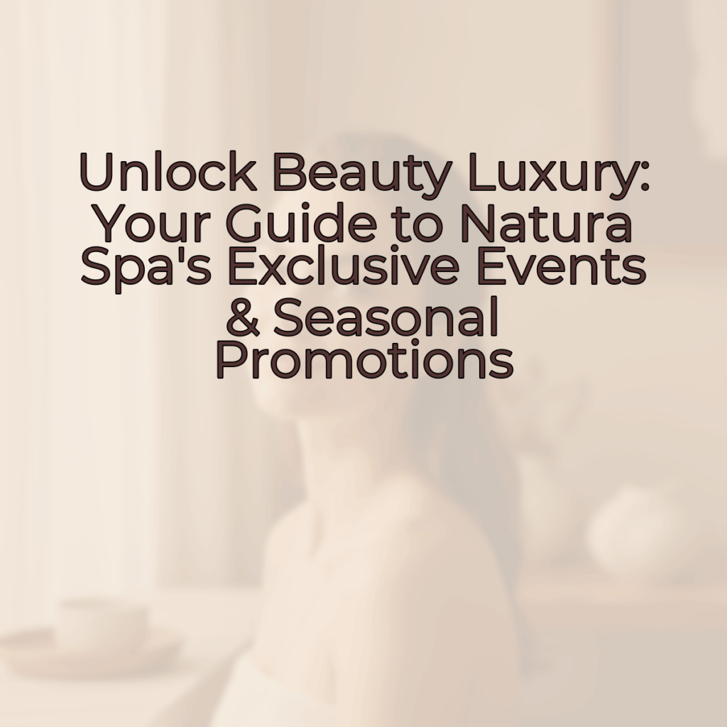 A serene female model with dewy skin and a soft smile, in a relaxed pose, with a blurred natural background. The image has a soft focus and warm tones, evoking a spa-like, luxurious feeling.