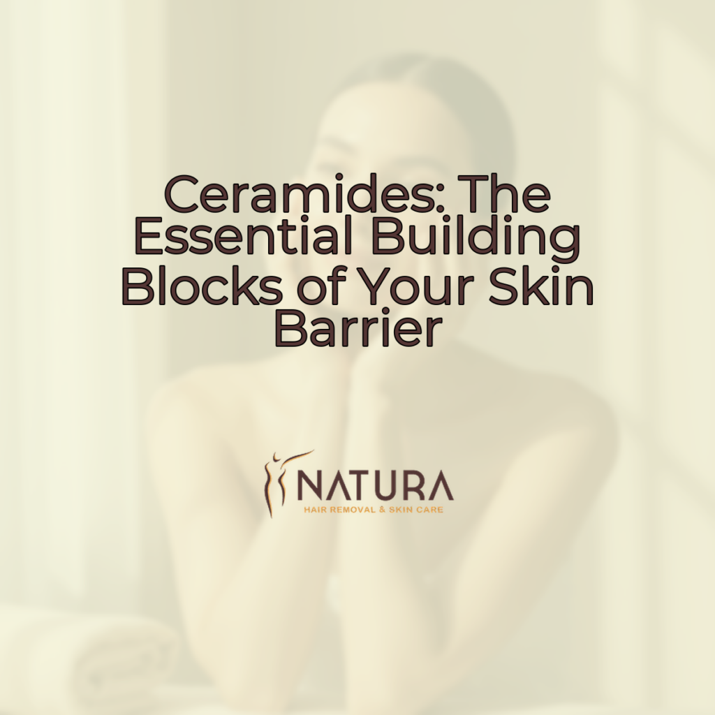 A woman's hands gently caressing her face, with a soft, glowing complexion, captured in warm, diffused light. The background is subtly blurred to maintain a spa-like and luxurious feel.