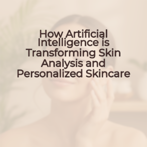 A woman with glowing skin touching her face, captured in soft, natural lighting. Tones of warm beige, cream, and soft brown.