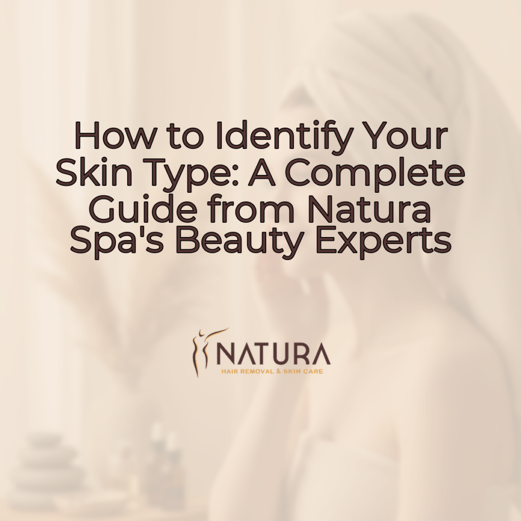 A woman with glowing skin touching her face, suggesting a relaxed spa experience.