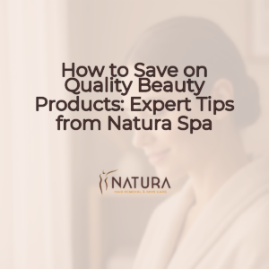 A woman with radiant skin gently touches her face, a serene smile gracing her lips amidst a soft, sunlit ambiance.
