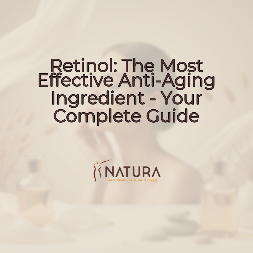 A woman with glowing skin touching her face, set against a blurred, warm-toned background, representing a luxurious and natural skincare brand.