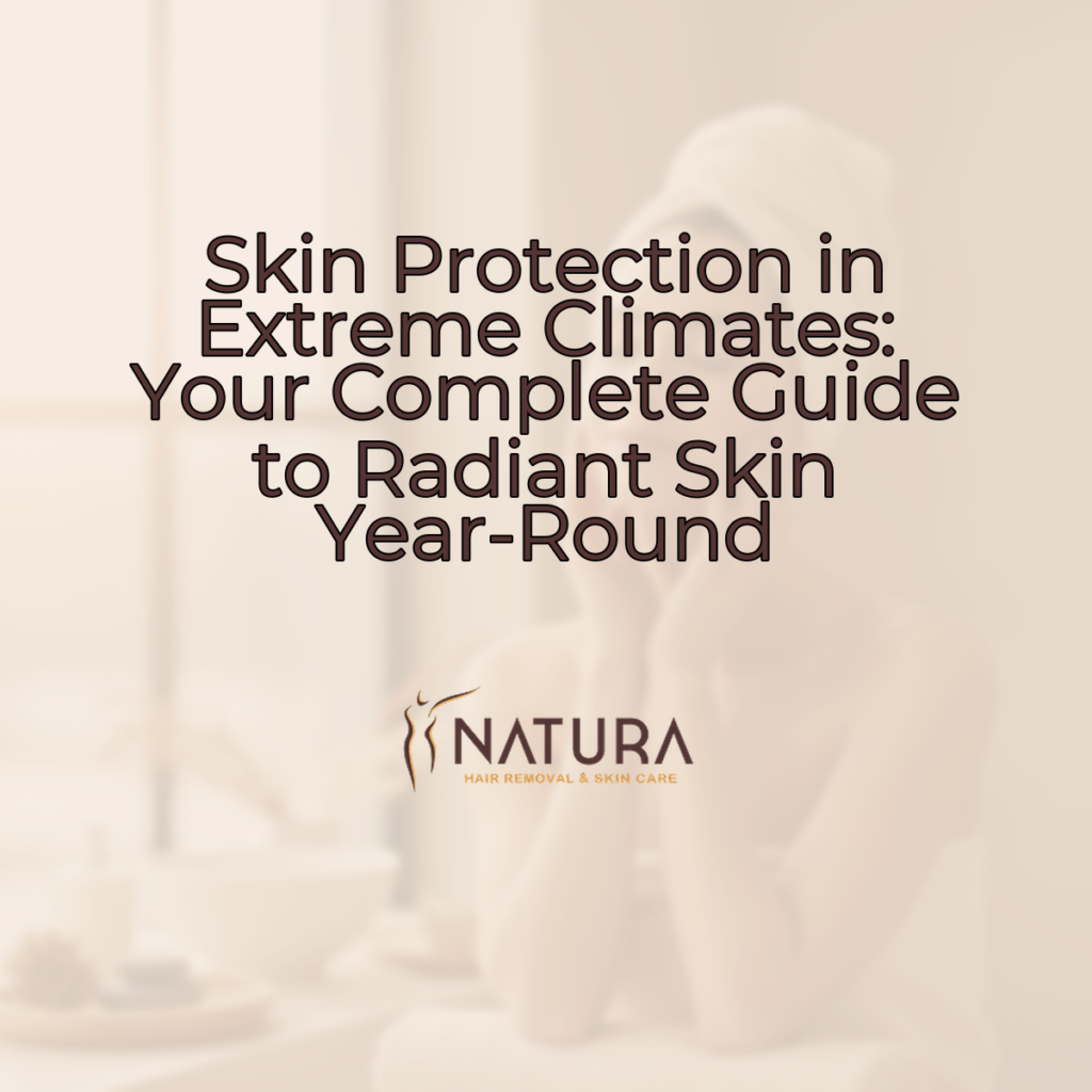 A woman in a towel wrap in a spa setting with glowing skin, softly lit.