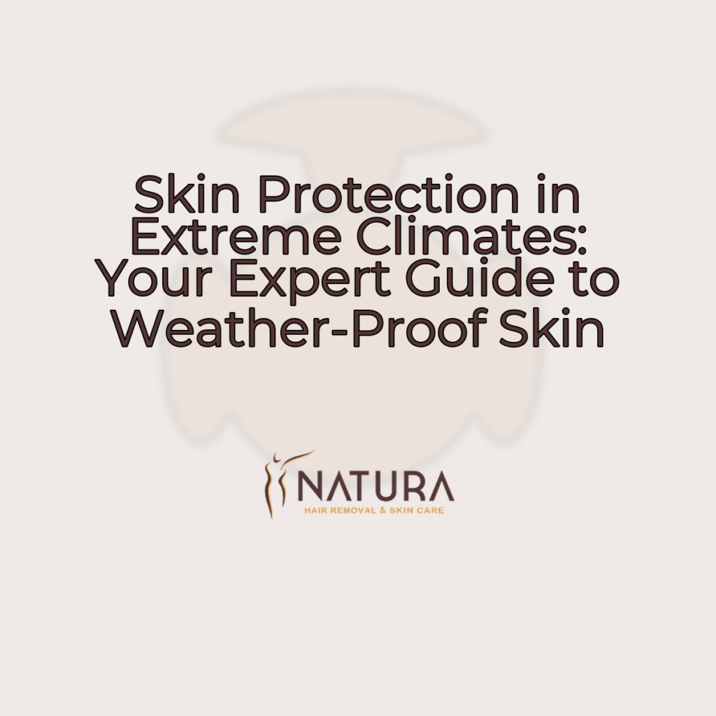 A warm cream background with a subtle, blurred image of a woman with serene half-profile looking to the left and smiling.