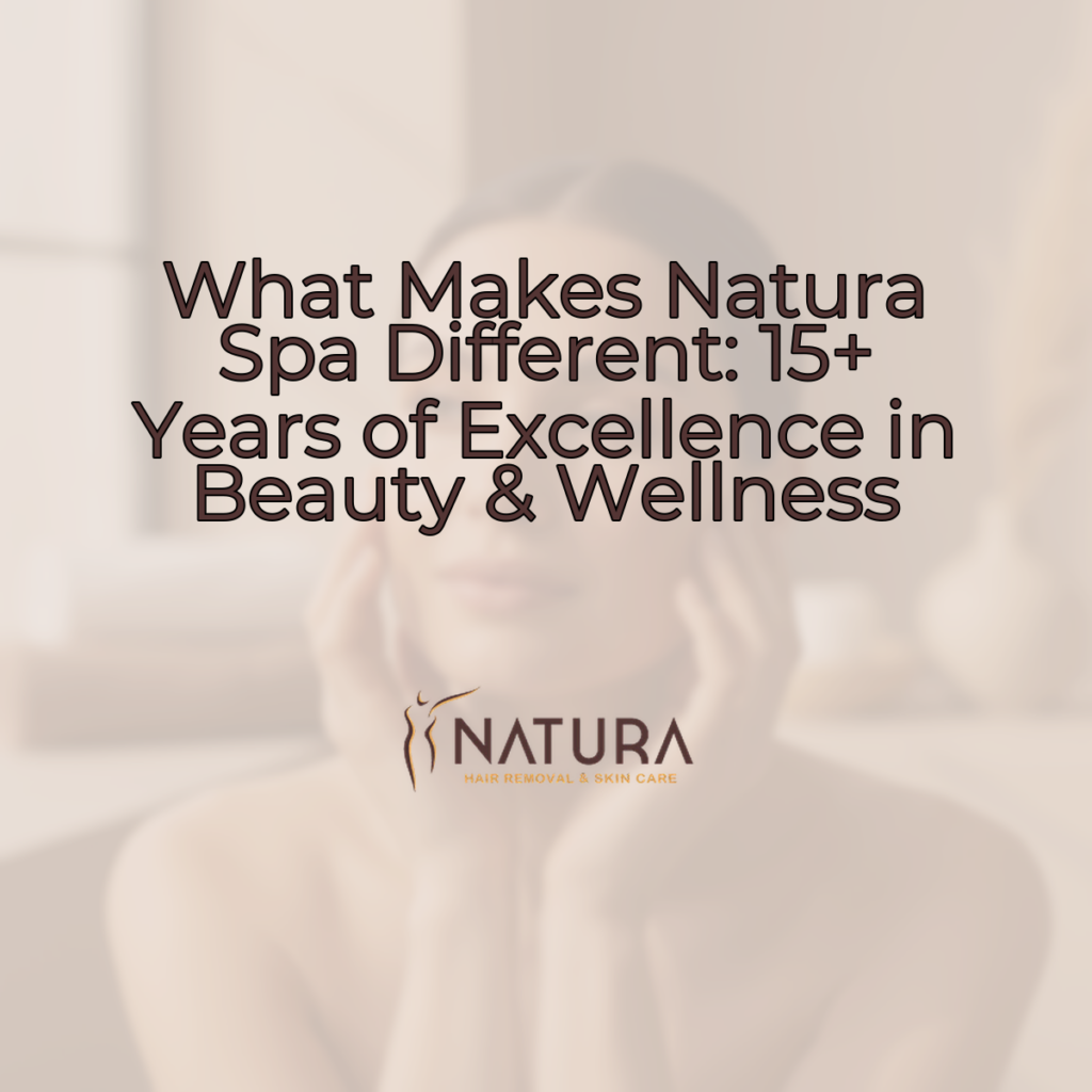 Warm beige and soft brown tones for a luxurious and trustworthy spa-like feel.