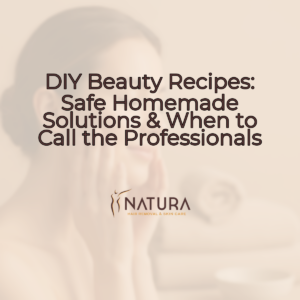 A woman with glowing skin, showcasing a harmonious blend of nature and professional care.