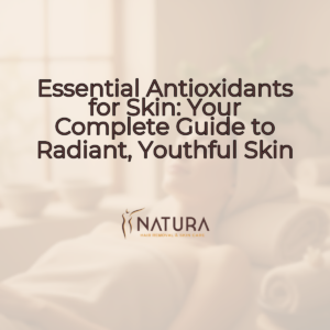 A woman with radiant skin in a spa setting, embodying natural beauty.