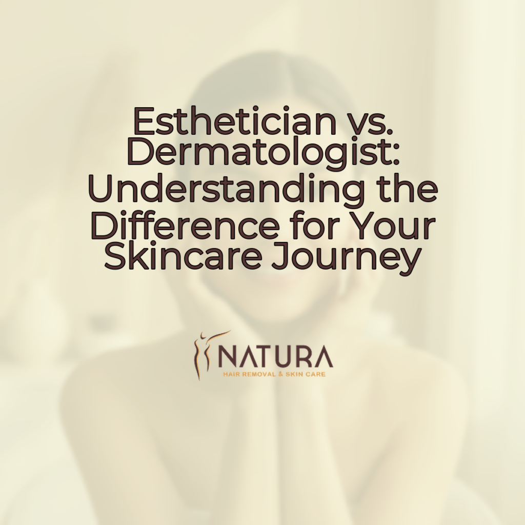 A woman with radiant skin, shown in a relaxed pose with a contemplative gaze, is featured in a warm, soft-focus setting that suggests luxury and natural well-being. The background is softly blurred.