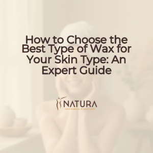 A woman with radiant skin in a spa setting with soft lighting. Natural tones of beige, cream, and soft brown.