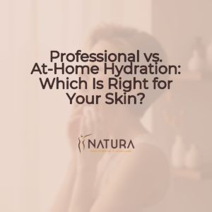 A serene, sun-drenched spa background with soft beige and cream tones, perfect for a skincare promotion.