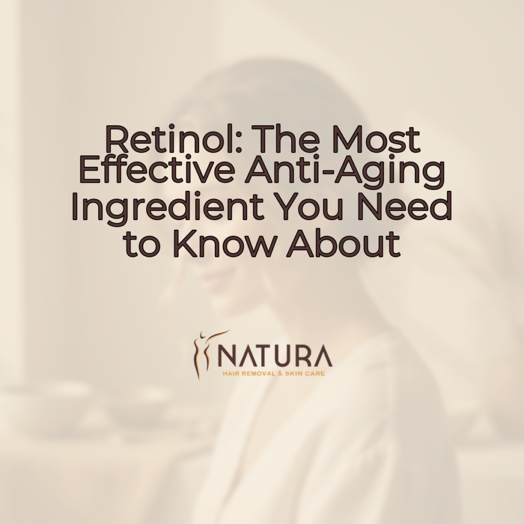 A woman with glowing skin, touching her face with a serene half-profile and a genuine smile, against a soft, blurred background.