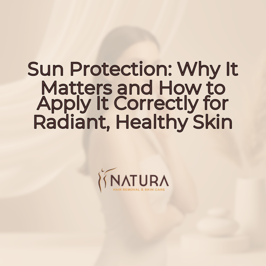 A woman with glowing skin, showcasing sun protection for healthy skin. Skin has a radiant, healthy glow from sun protection.