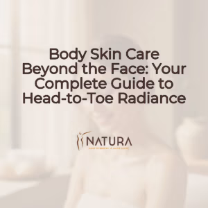 Soft, warm, and natural tones for a skincare brand. Creamy whites, muted browns, and a reddish-brown accent create a serene and luxurious feel.