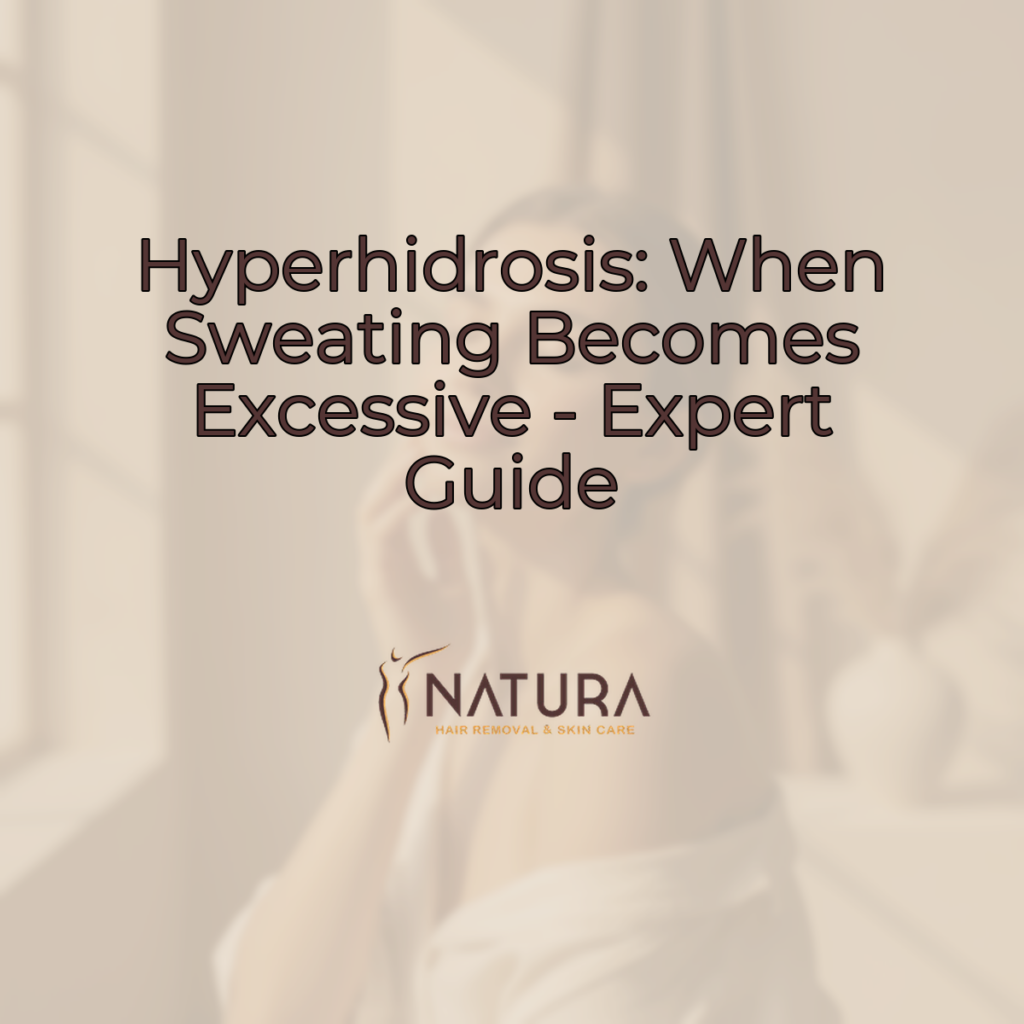 A serene and elegant image featuring a woman with glowing skin, embodying natural beauty and confidence, set against a blurred, warm-toned background.