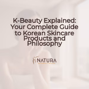 Warm, natural, and trustworthy K-Beauty palette for a luxurious, spa-like experience.