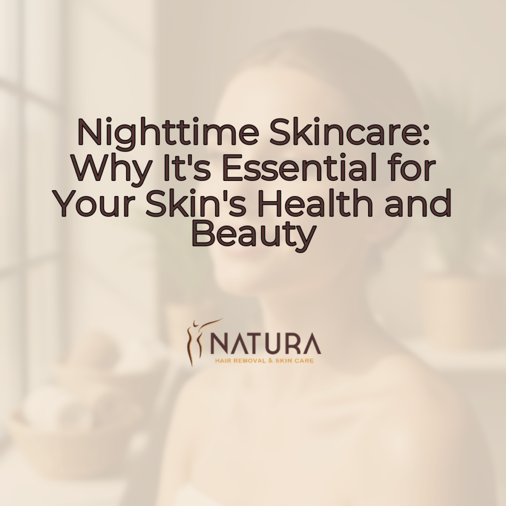 A serene female model with natural glowing skin, looking thoughtfully, with soft, diffused lighting and a blurred, warm-toned background of spa elements.