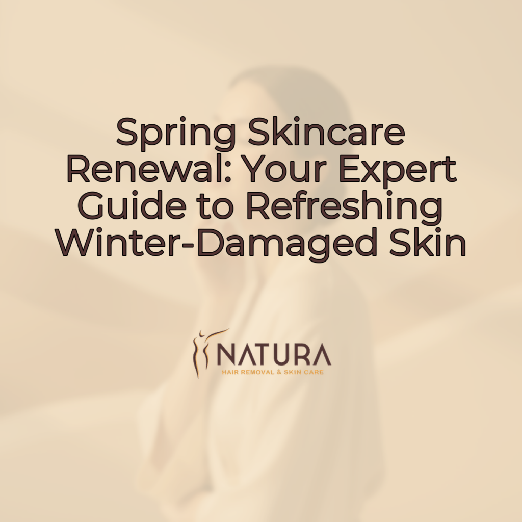 A serene, spa-like background with warm beige and soft brown tones, highlighting natural glowing skin. The minimalist design evokes luxury and trust.