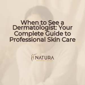 A woman with a contemplative gaze and natural glowing skin in a soft, warm, natural setting, suggestive of professional skincare.