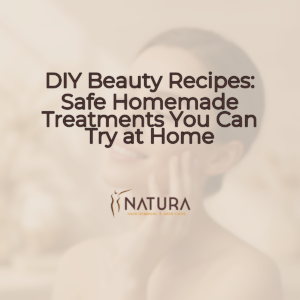 A serene, warm-toned close-up of a woman with natural glowing skin, eyes closed, gently touching her face. Soft, diffused lighting enhances a relaxed, genuine smile, with a subtly blurred background. The palette features warm beige, cream, and soft browns, creating a luxurious and spa-like atmosphere.