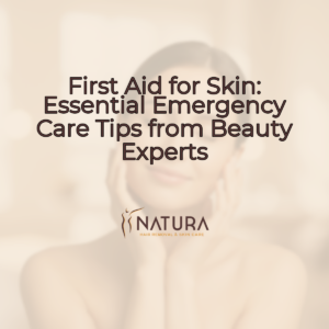 Warm beige, soft browns, natural skin tones.