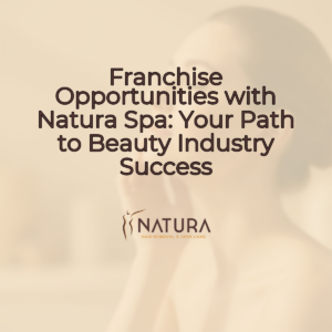 A professional skincare promotional background with a serene female model, natural glowing skin, and a soft, warm aesthetic.