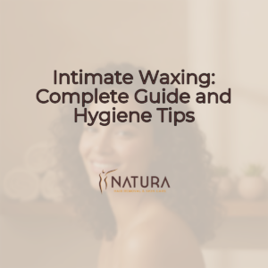 A serene female model with natural glowing skin, relaxed, smiling, on a warm, blurred background, evoking a luxurious spa ambiance.