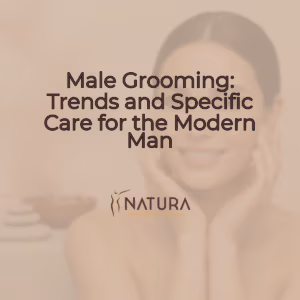 A woman with glowing, natural skin in a spa setting, looking relaxed and confident.