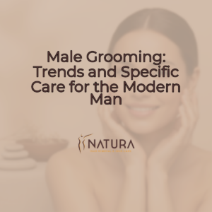 A woman with glowing, natural skin in a spa setting, looking relaxed and confident.