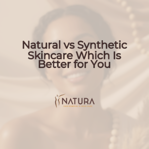A woman with glowing skin, showcasing a harmonious blend of natural and clean spa aesthetics, with warm tones.