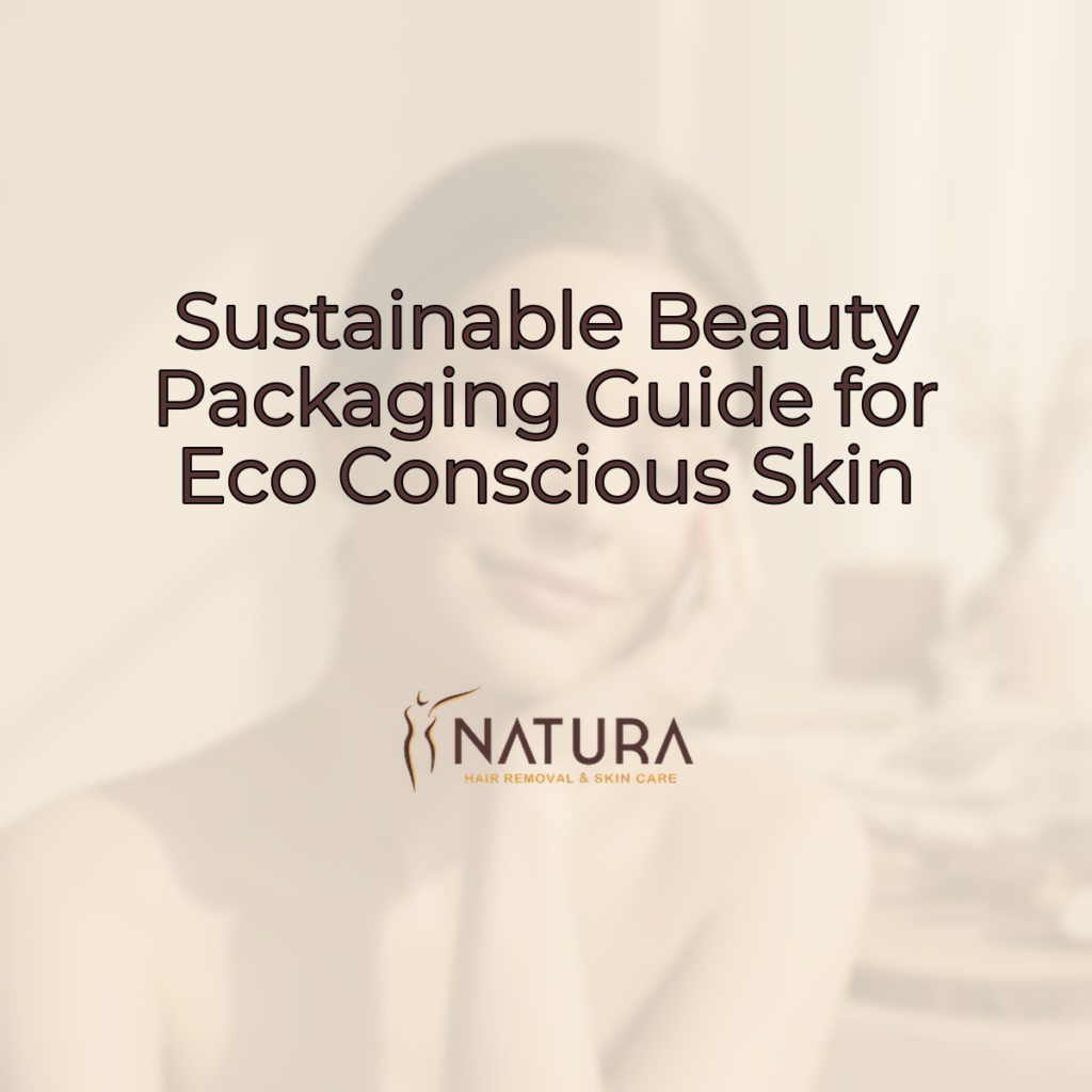 A square, soft, warm, and natural background for a skincare promotion. It features a tasteful woman with glowing skin, relaxed pose, and a genuine smile. The background is slightly blurred, embodying a luxurious and spa-like mood.