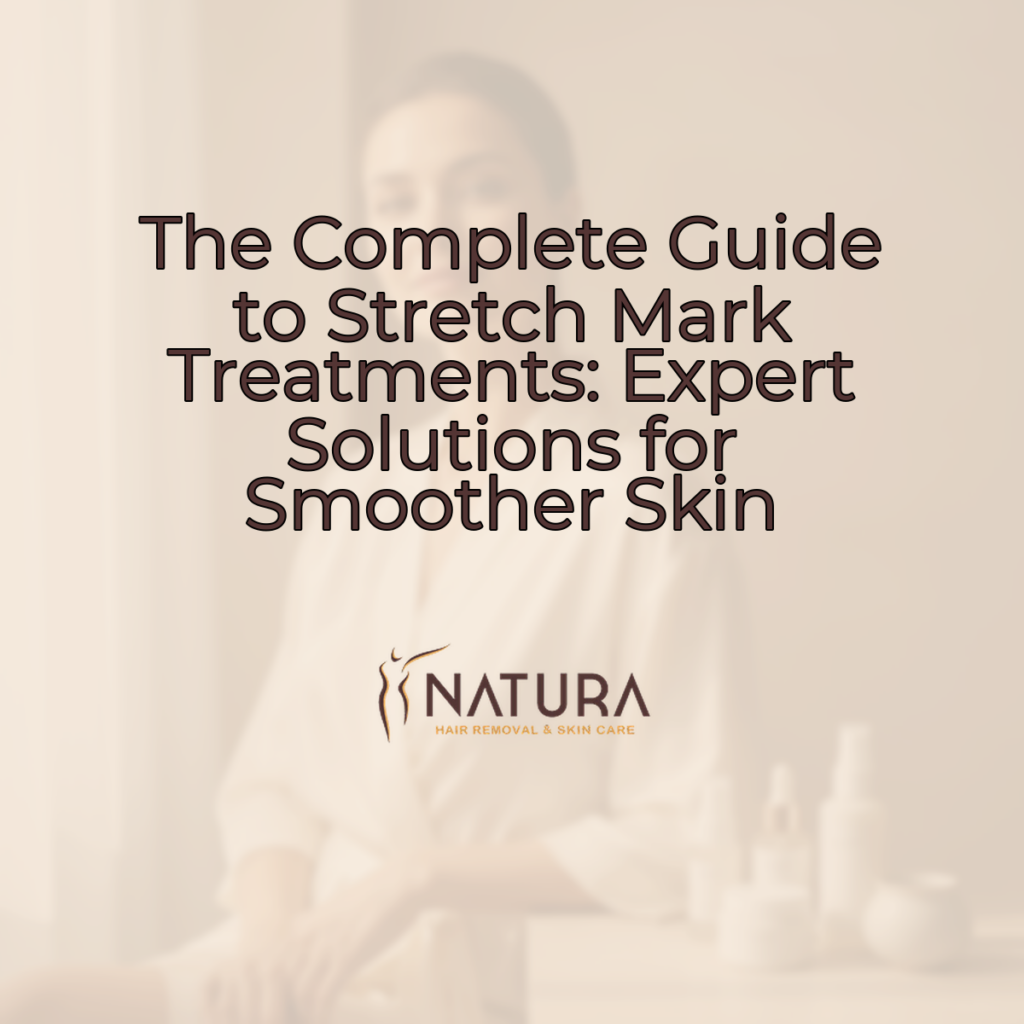 A serene female model with glowing skin and a confident smile, touching her face, set against a softly blurred, warm cream and brown background.