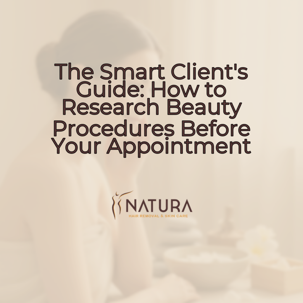 A woman with glowing skin touching her face, in a spa background, with a warm beige/cream/soft brown-colored palette.