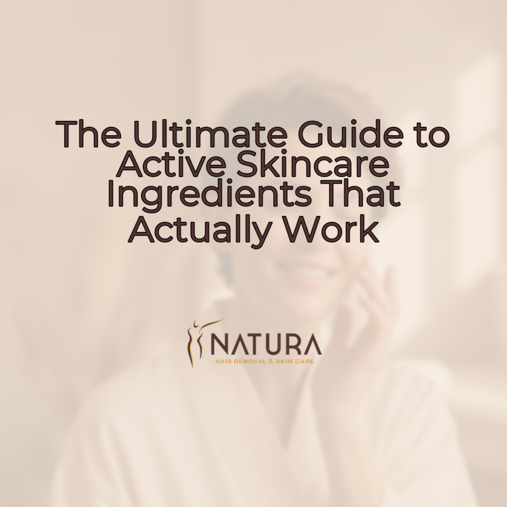 A luxurious feeling image in soft warm tones of beige, cream, and brown, with a woman applying skincare.