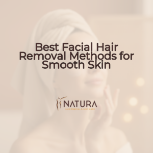 A soft, warm, natural aesthetic, premium photography featuring a female model with natural glowing skin, relaxed pose, and a genuine confident smile. Slightly blurred background.