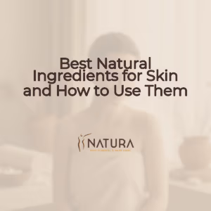 A serene, warm beige and soft brown palette ideal for a natural skincare brand, evoking a sense of luxury and calm.