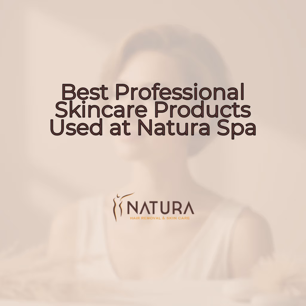 A serene, natural spa-like scene with warm beige and soft brown tones, focused on skincare and wellness.