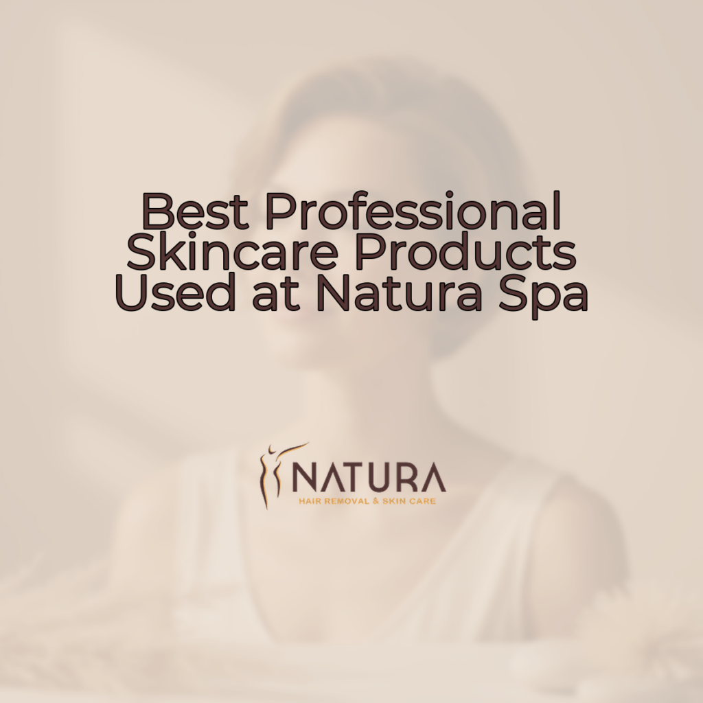 A serene, natural spa-like scene with warm beige and soft brown tones, focused on skincare and wellness.