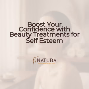 A professional skincare promotion in warm, soft tones. A woman with a dewy complexion smiles confidently, her skin glowing.