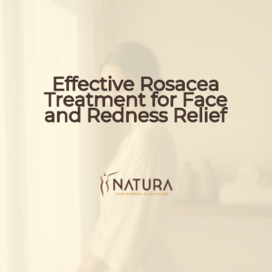 A woman with glowing skin, soft and natural, against a blurred, warm beige, cream, and soft brown background.