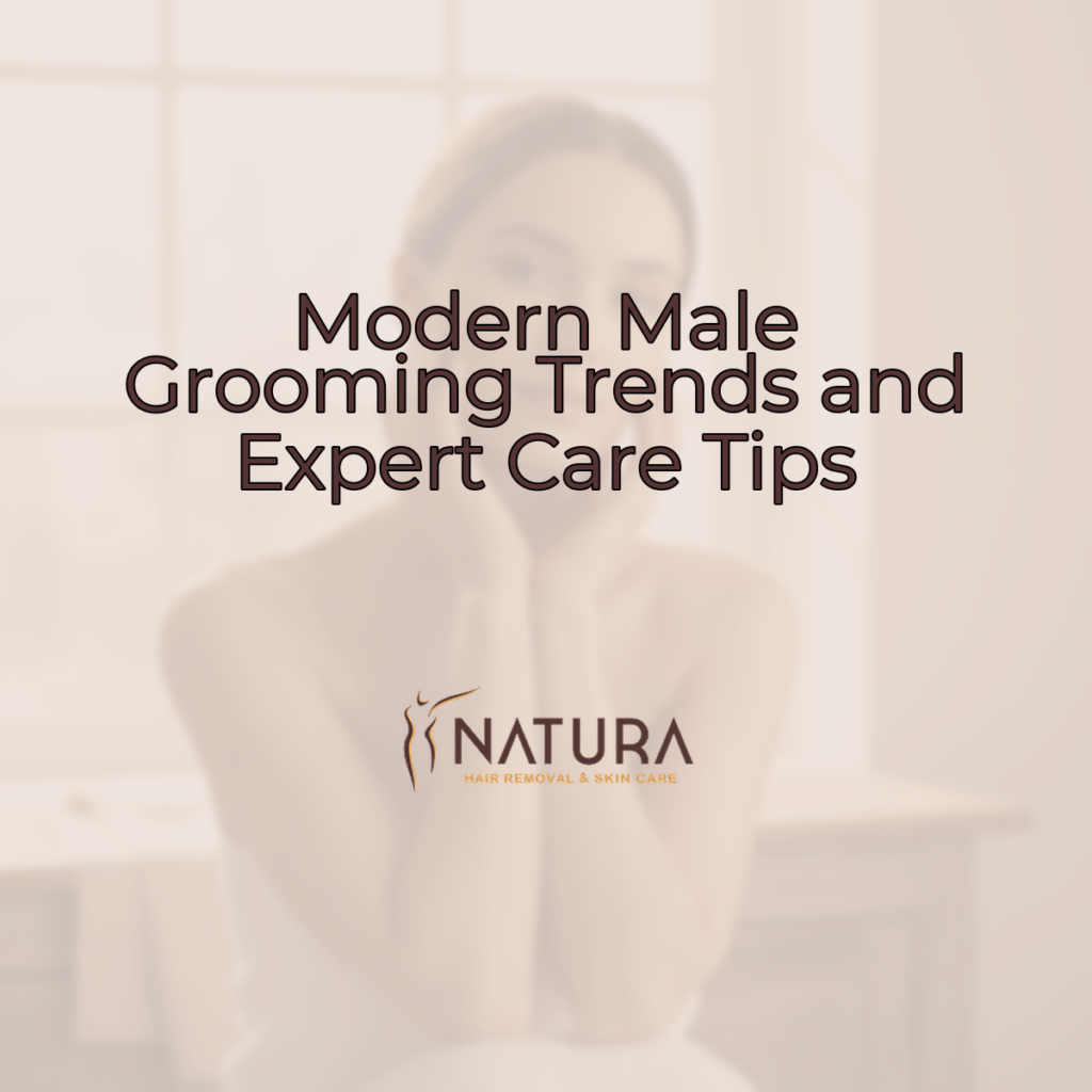 A woman with a relaxed and confident smile, touching her face, suggesting the benefits of good skincare. The background is softly blurred with warm, natural tones, evoking a luxurious and spa-like atmosphere.