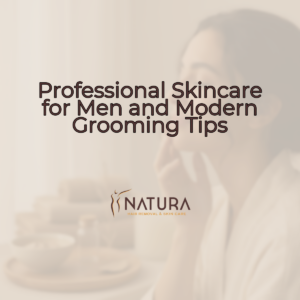 A woman with glowing skin, showcasing a relaxed and confident demeanor, with soft, diffused lighting and a blurred natural background.