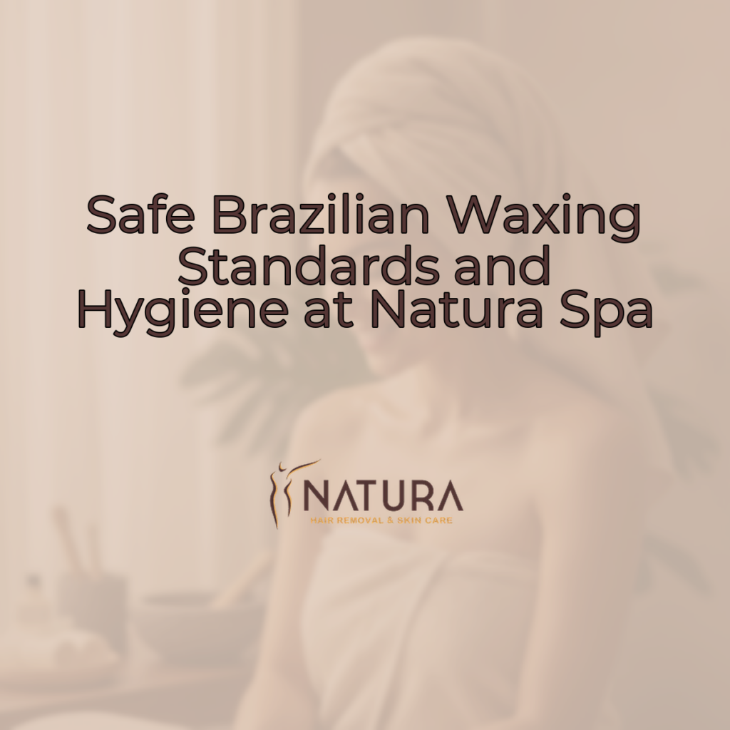 A woman with naturally glowing skin, relaxed pose touching her face, and a genuine confident smile, in a soft, diffused lighting spa setting.