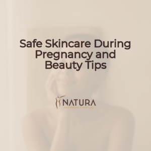 A woman with a serene expression, gently touching her glowing skin, surrounded by a soft, warm, natural light.