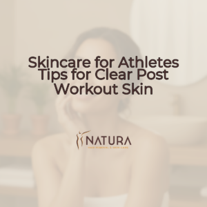 A woman with radiant skin smiling confidently. Skincare for Athletes Tips for Clear Post Workout Skin.