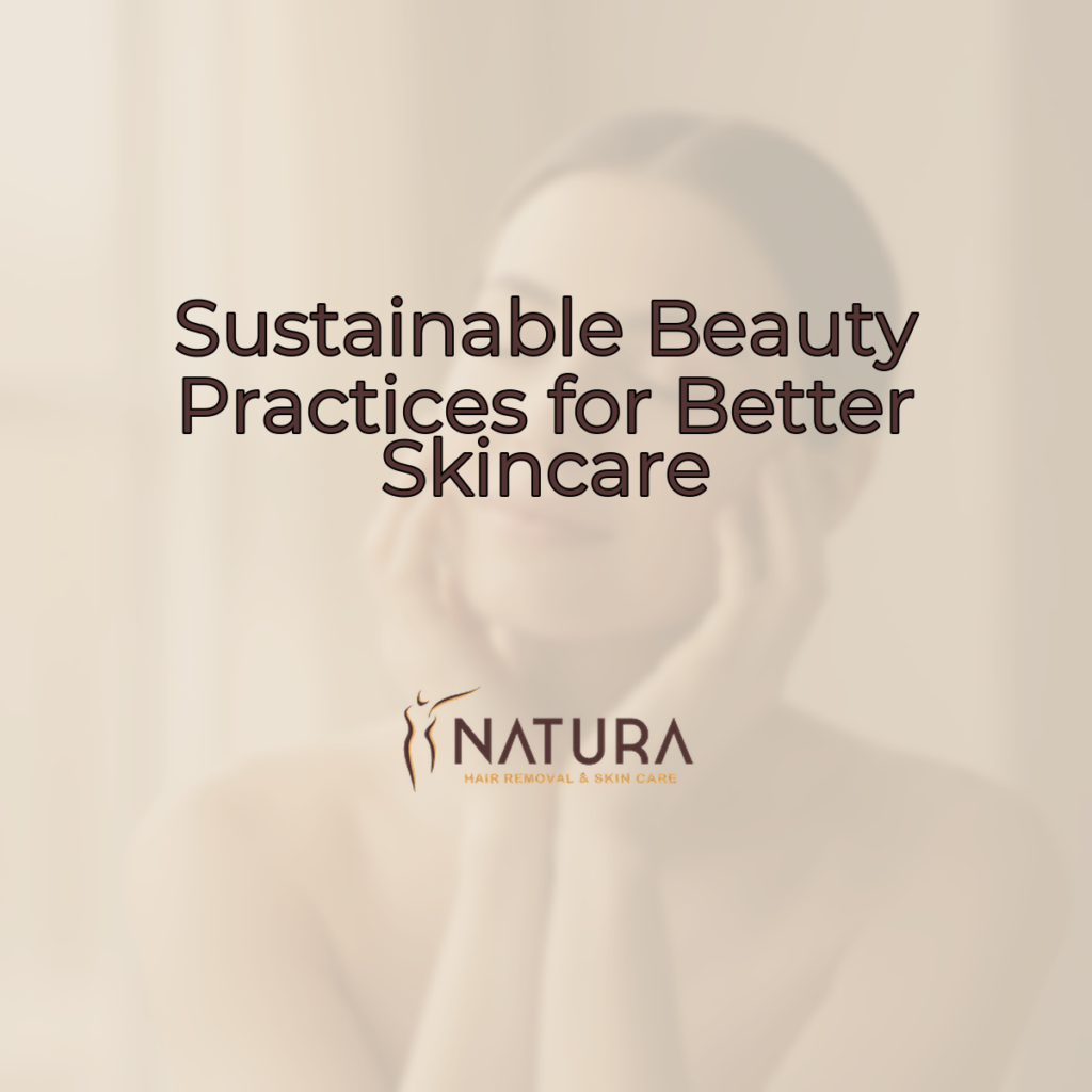 A woman with glowing skin, eyes closed, and a confident smile, in a spa-like setting.