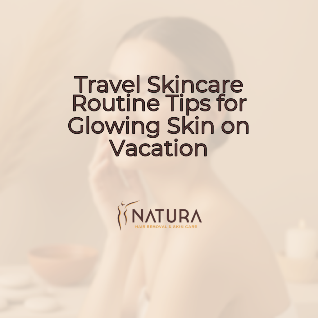 Soft, natural skincare promotion in warm beige and cream tones.